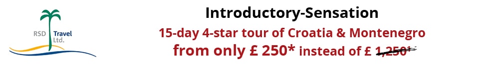 Croatia & Montenegro: 15-day 4-star tour from only £ 250